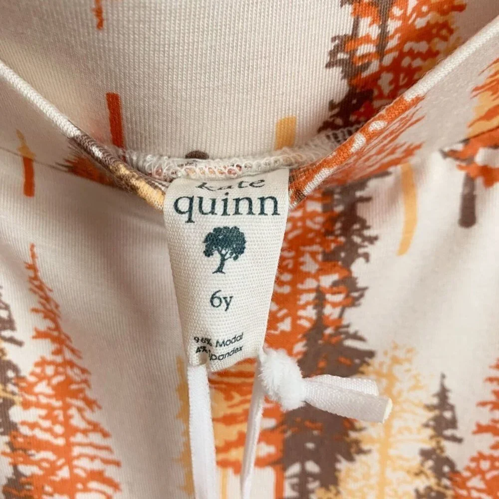 Kate Quinn Organics NEW Flared Leggings, Sunset Pine, 6 Years